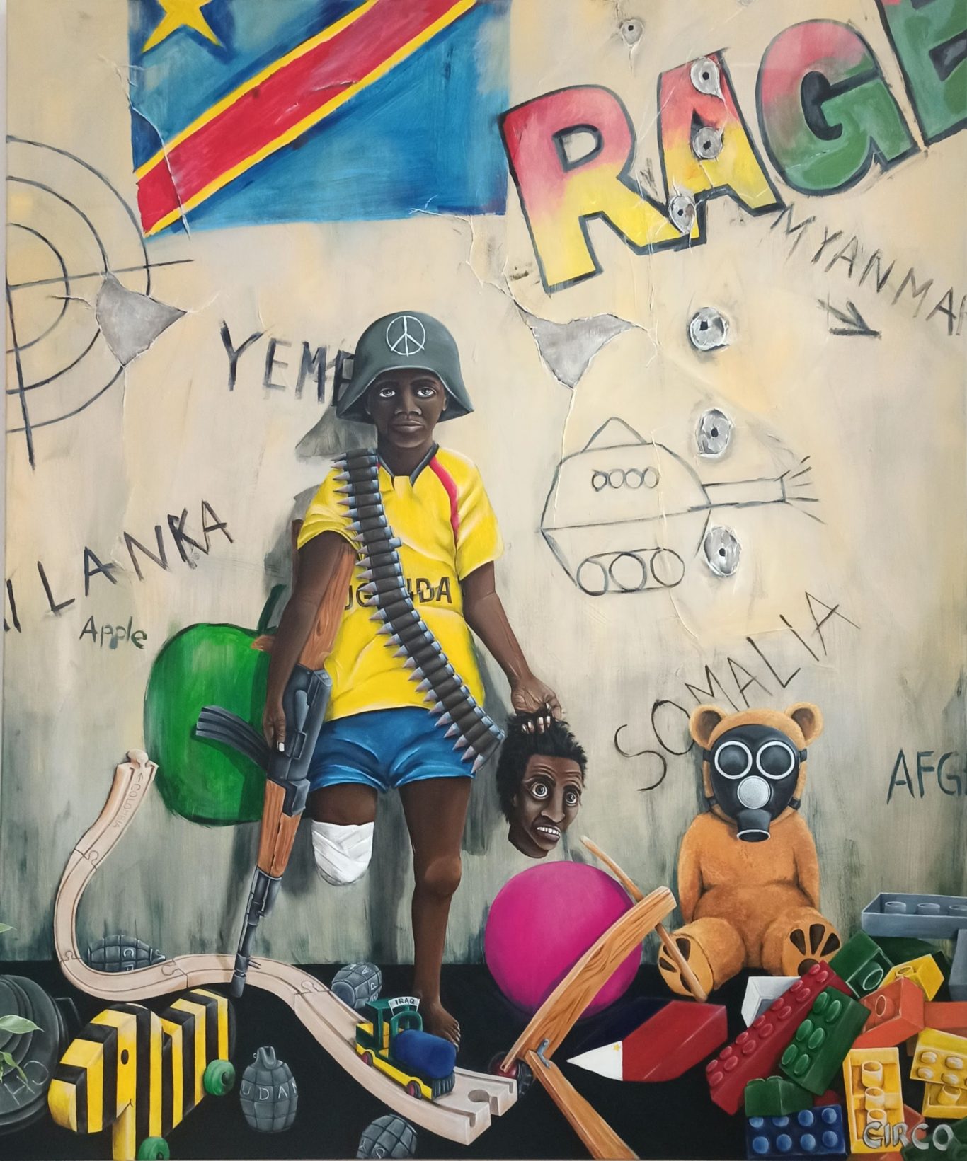 Spielplatz des kleinen Soldaten